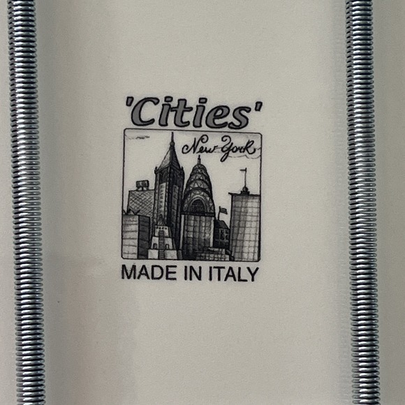 Brunelli‎ Cities Series New York 10" Plate Made In Italy - Picture 4 of 11